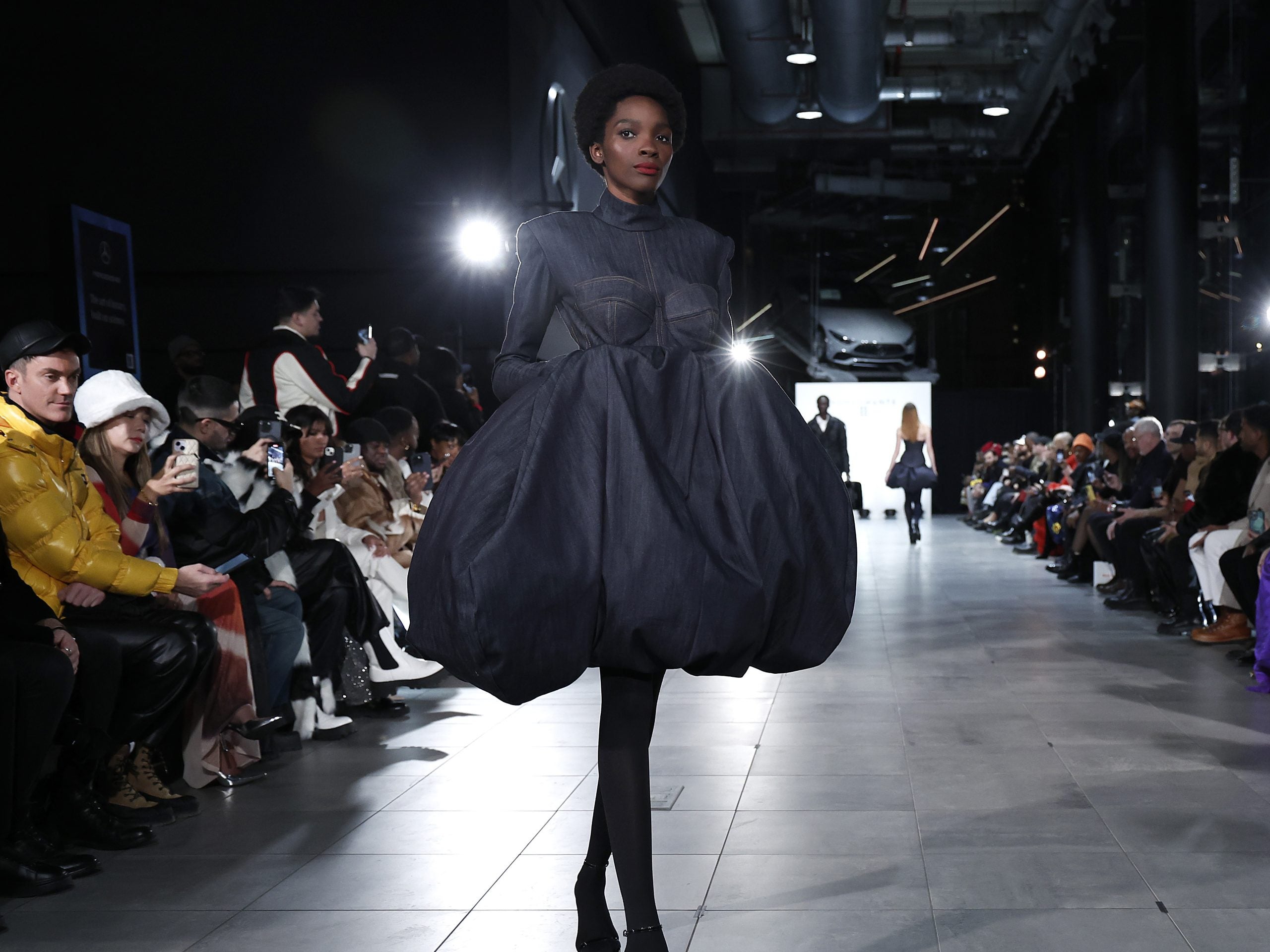 Romeo Hunte’s 10th Anniversary Show Embodied Bold Red Lips And Glass Skin